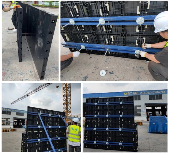 Factory Customized Lightweight Reusable Geoplast ABS Plastic Formwork for Walls Columns Slabs Construction