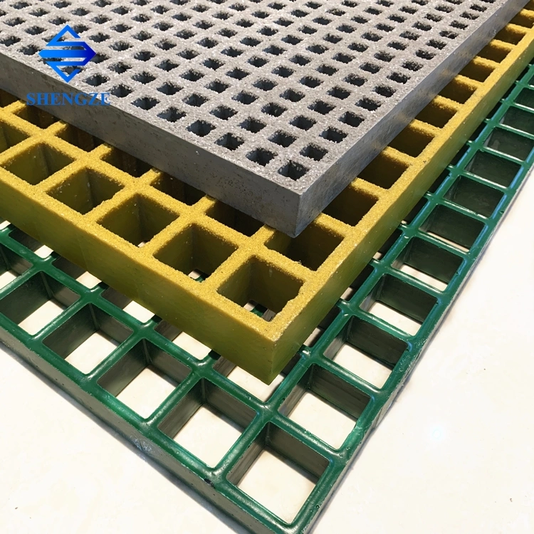 Fire Retardant ASTM E84 Class I FRP Mesh Size for 20*20/40*40 mm H30 Vynilester Resin, UV Customized Color Glass Fiber Grating Products