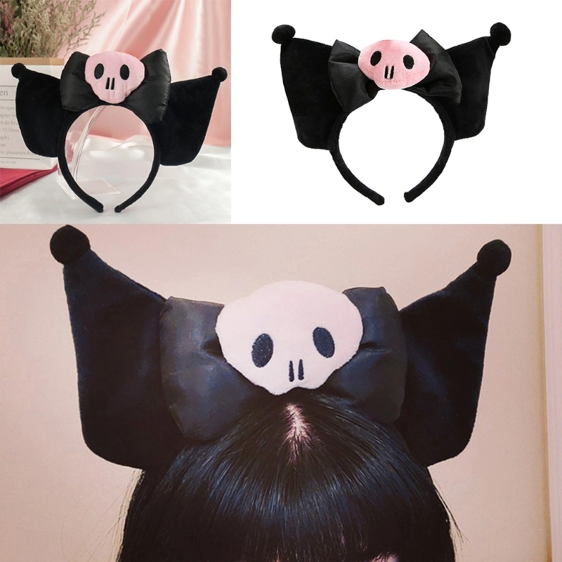 Cartoon Headband Cosplay Headwear for Halloween Party Wear Soft Plush Hair Band Carnival Headpiece Party Supplies