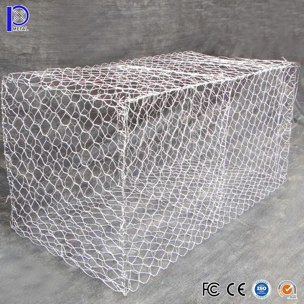 Rede de arame de parede da Pengxian Gabion China fornecedores 3X1X0.5m 3X1X1m 4X11.3m Caixa de rede Gabion utilizada para a parede de retenção do cesto de pedras