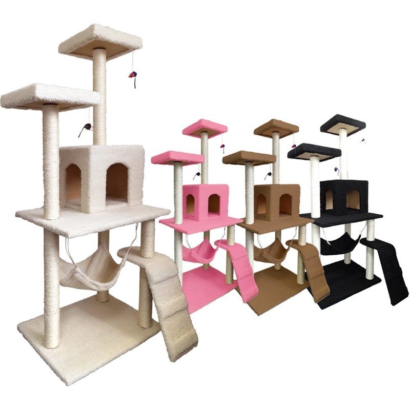 Pet Toys Cat Scratcher Post Plush Cat Climbing Tree Wholesale Cat Tree