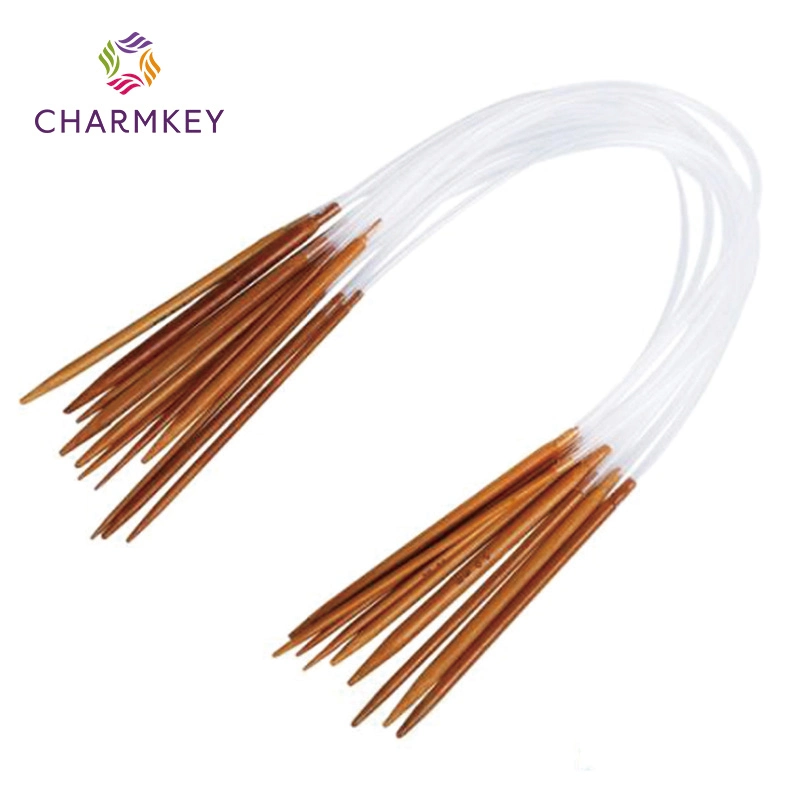 Charmkey 18 Sizes Bamboo Knitting Needles Circular Knitting Needle Set