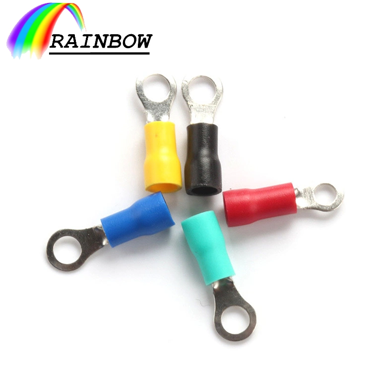 Bottom Price Accessories Yellow/Blue/Red RV Insulated Copper/Brass Cable Lug Electric Crimp/ Pre-Insulated Ring Terminals/Connectors