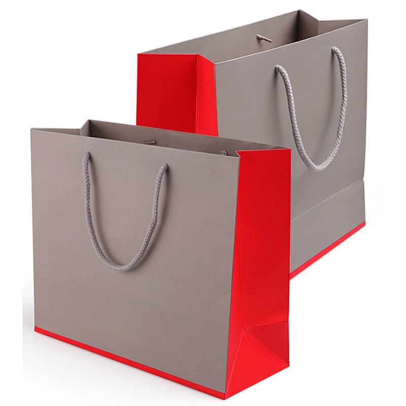 New Fashion Design White Ivory Board Paper Bag for Clothing High quality/High cost performance Cosmetic Paper Bag