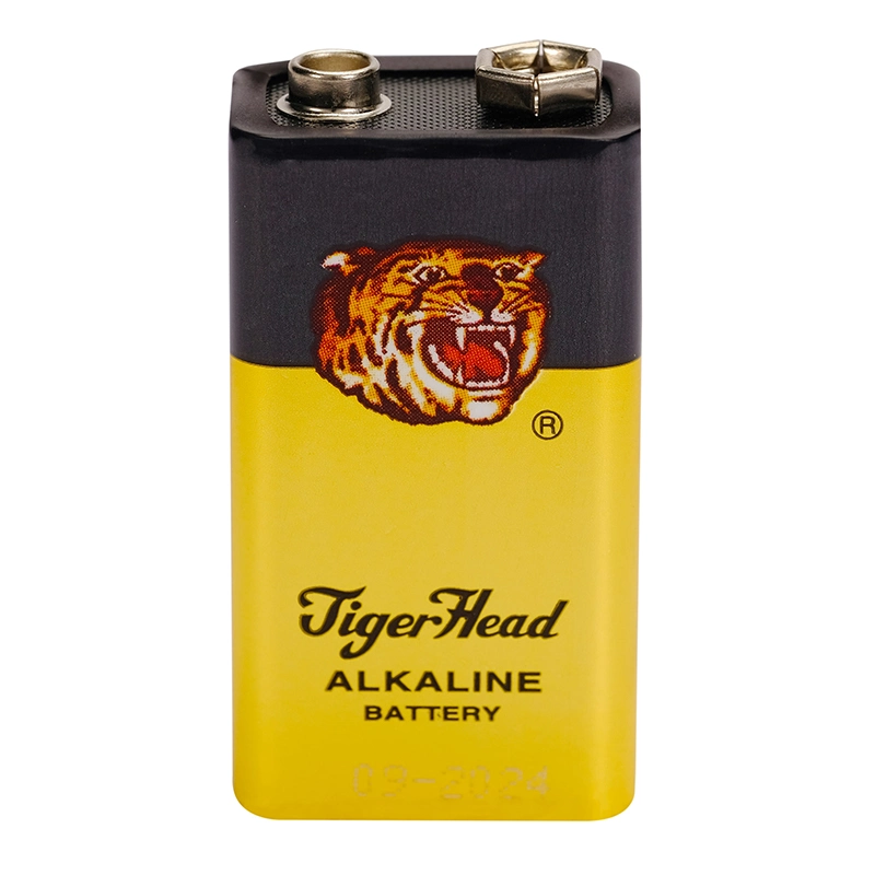 Tiger Head Alkaline Dry Cell 9V Battery 6lr61 for Wireless Microphone