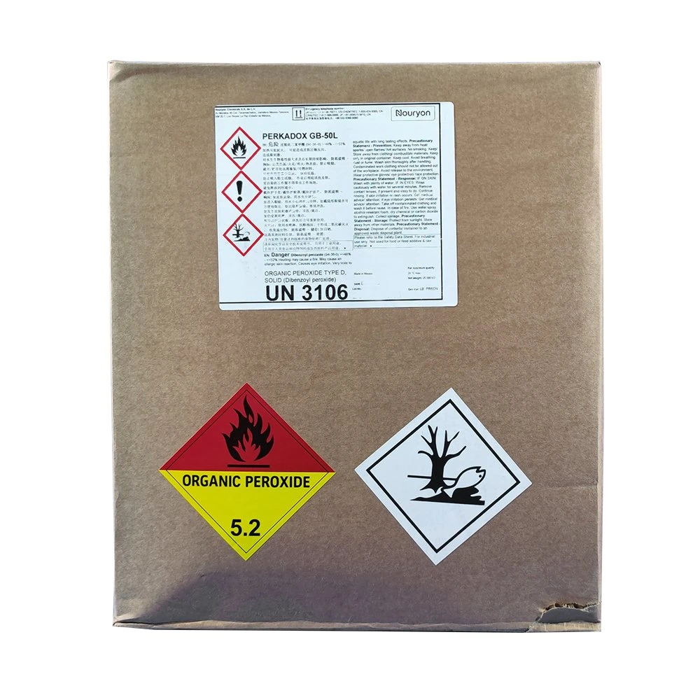 Perkadox GB-50L Dibenzoyl Peroxide for The Curing of Unsaturated Polyester and (meth) Acrylic Resins at Ambient and Elevated Temperature