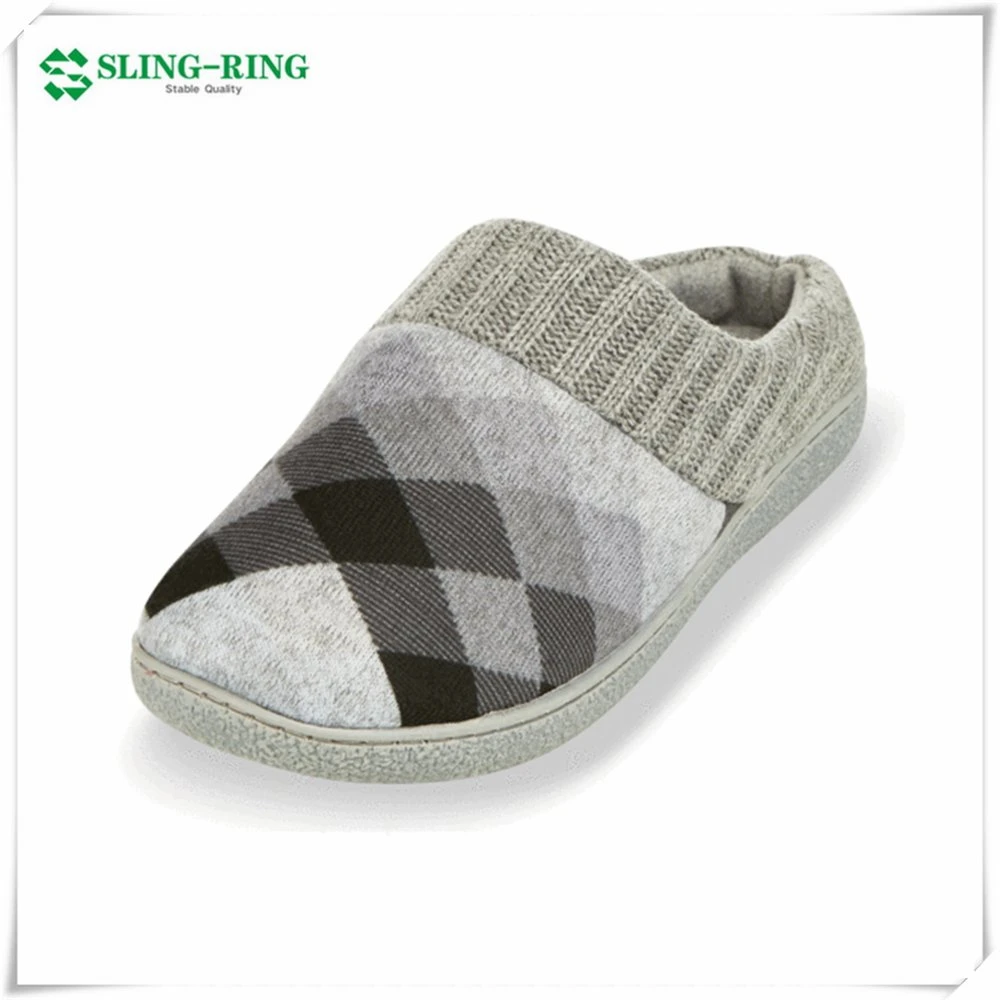 نساء ينمّعن نعال فاور ملوّنة مع شريط مطاطي عند الكاحل شرائح الشتاء Home Slipper Slip-on الوثيرة والنعال الداخلية الدافئة الوثيرة شرائح مريحة