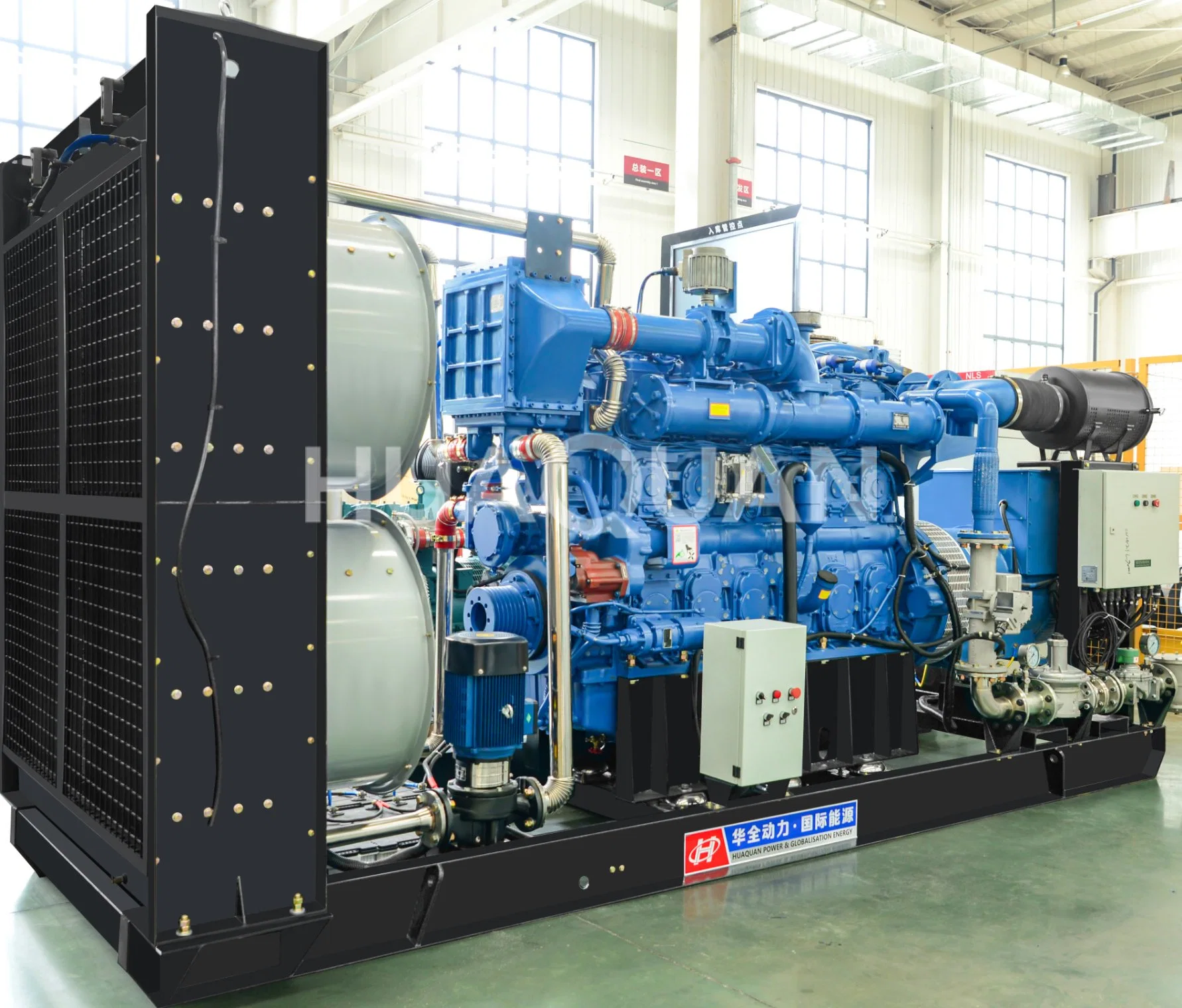 500kw 625kVA Open Type Natural Gas/CNG/LNG/LPG/Biogas Generator with Yuchai Engine