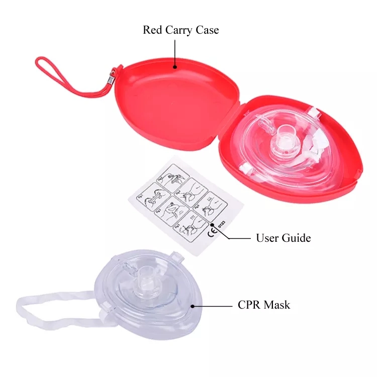 CPR Mask Mouth-to-Mouth Breathing CPR Mask Outdoor First Aid CPR Face Mask