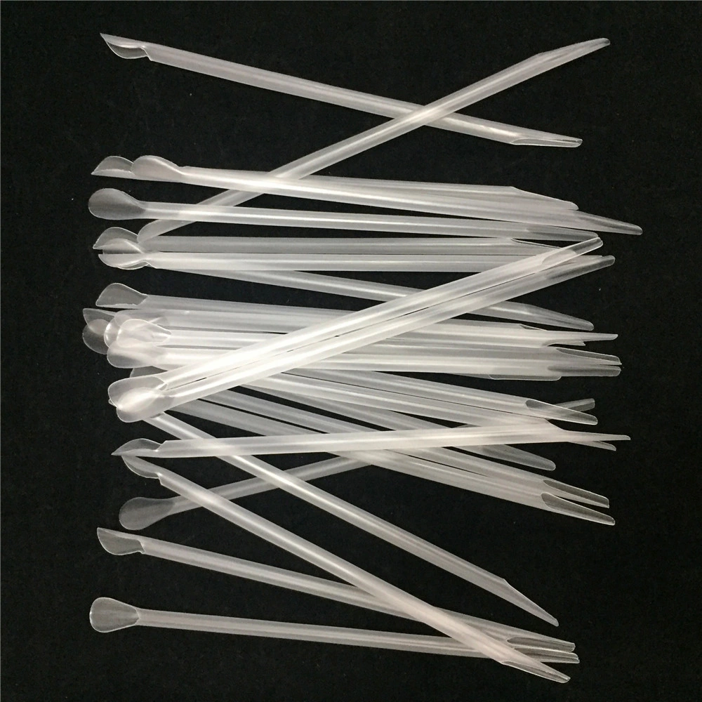 Hot Sale Eco-Friendly Biodegradable Color Customized PLA Plastic Spoon Straws for Drinking