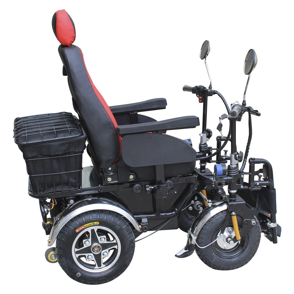 Medical Orthopedic Disabled Outdoor Elecric Wheelchair with Independent Shock Absorption