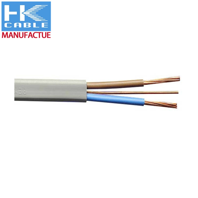 BS Standard Twin y Tierra 2X1,5+1,0 mm2 6242y Tipo plano Cable eléctrico de aislamiento de PVC