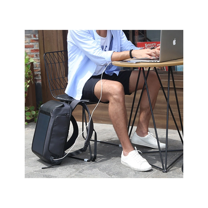 Charger USB Waterproof Laptop Panel Travel Charging Bag OEM ODM Factory Casual Businesstravel Bags with Solar Backpack