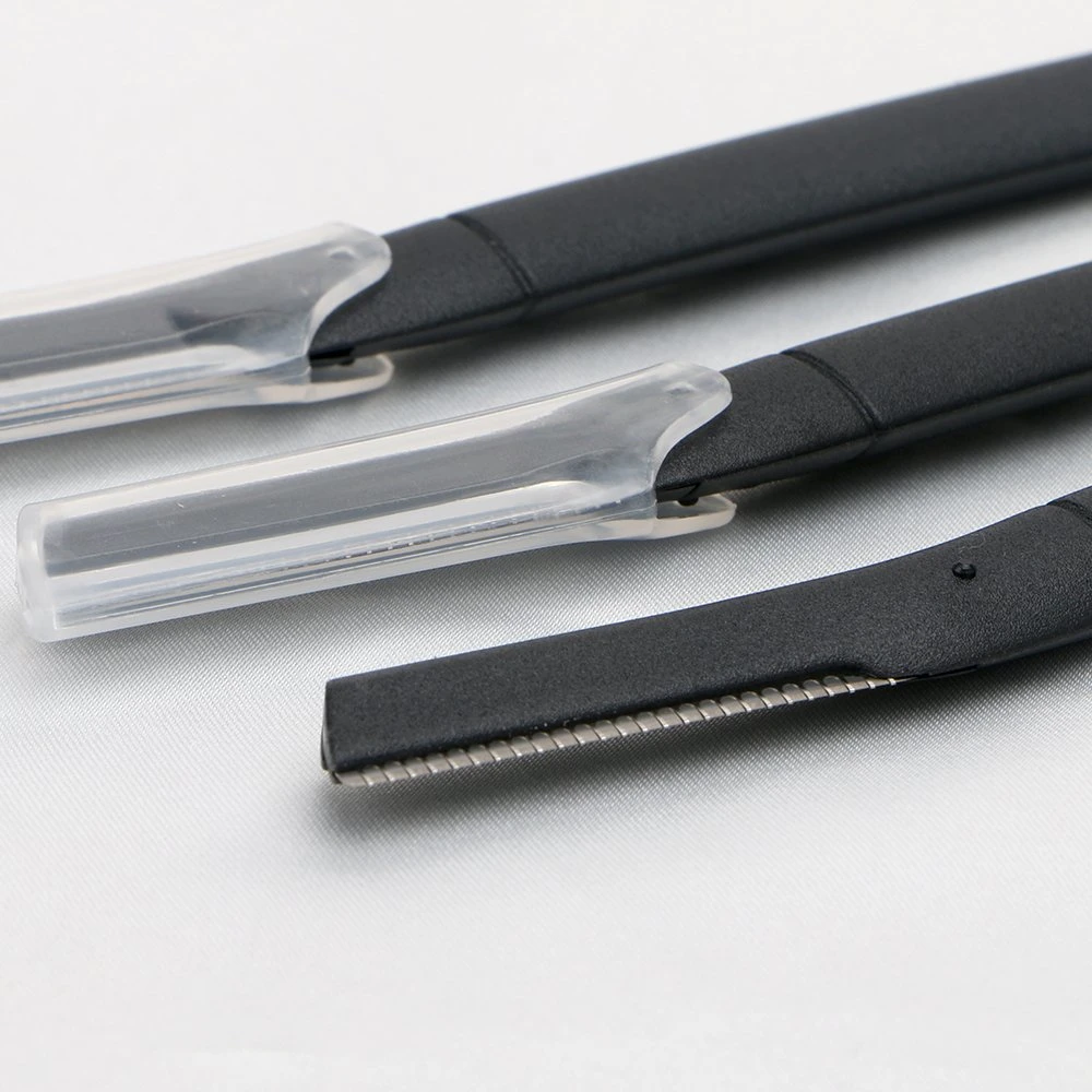 Free Sample Eyebrow Razor Private Label Black Women Eyebrow Razor Set