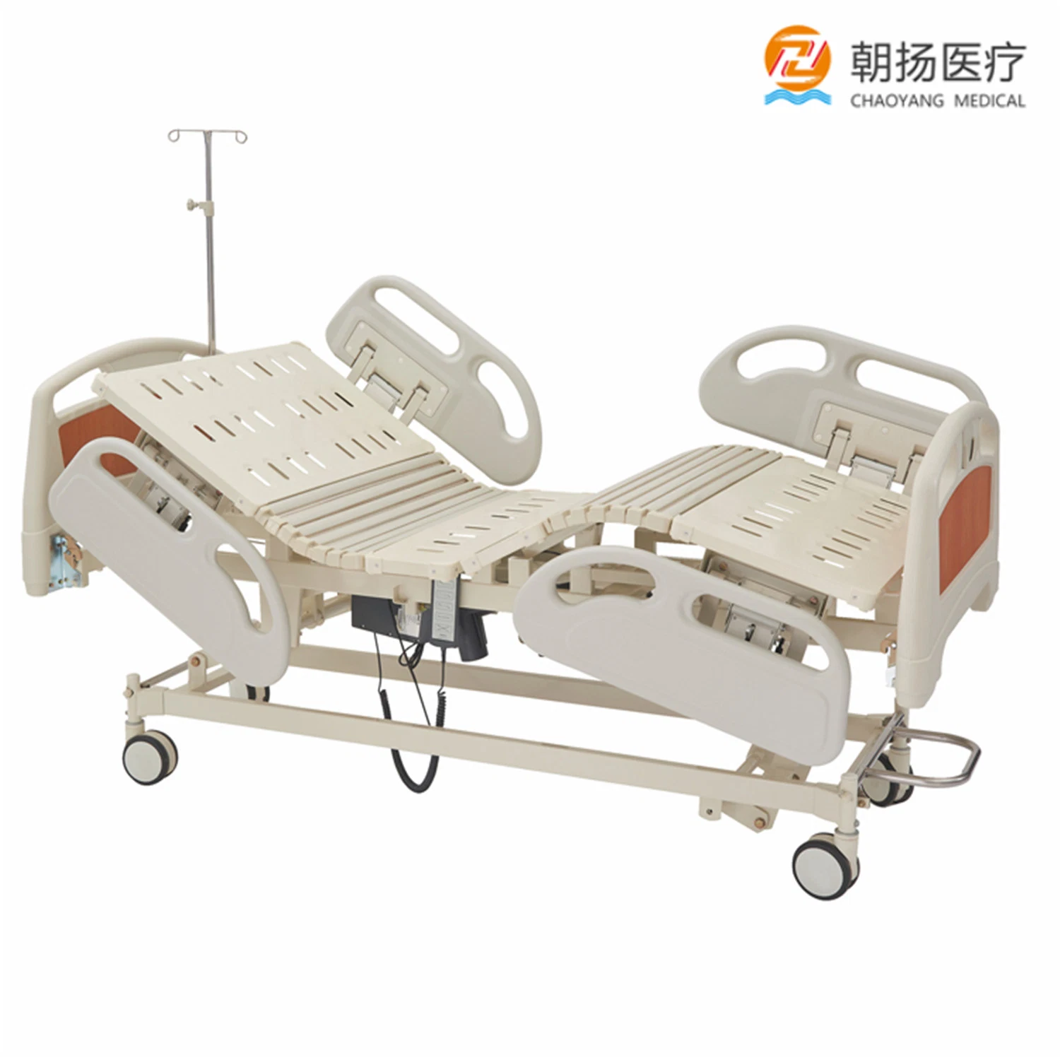 La función de cinco habitaciones de la ICU mesa de tratamiento del motor eléctrico de los sistemas de freno central cama de hospital
