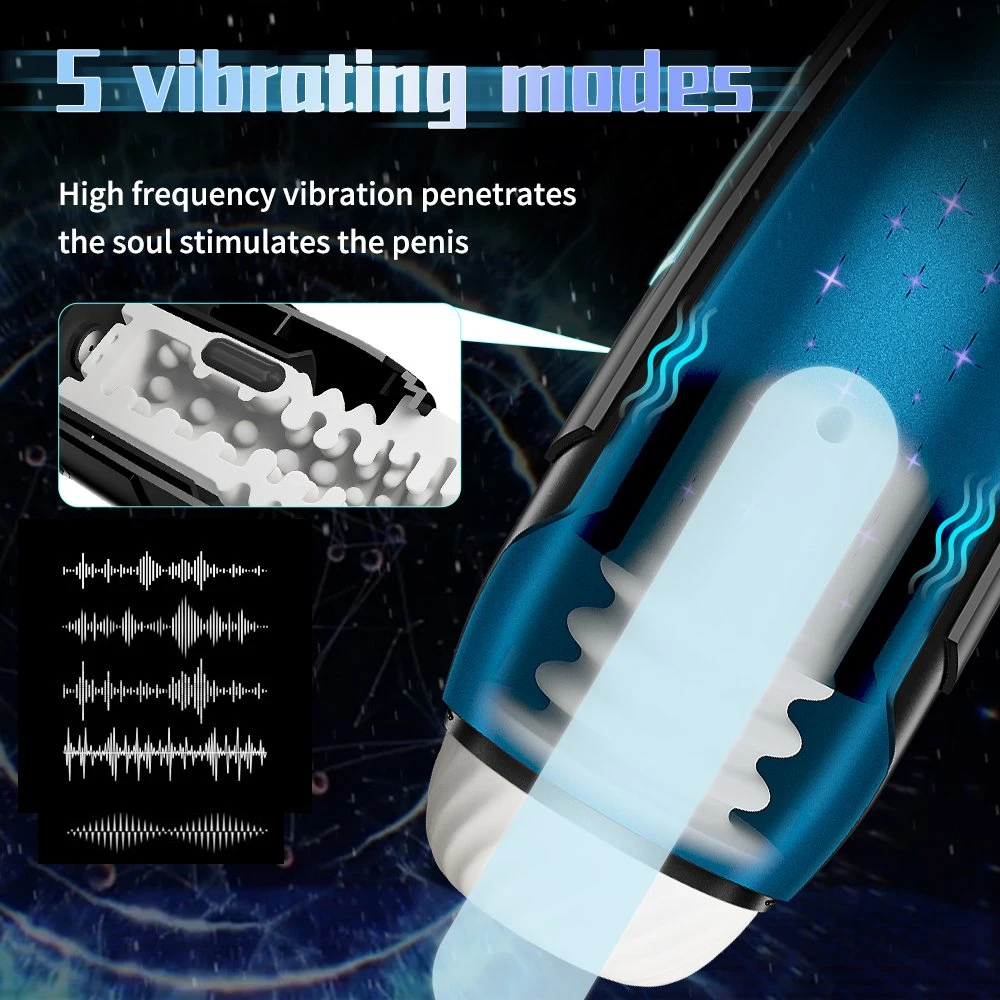 2023 New Style Intelligent Flashlight Toy Electric Flashlight Automatic Male Silicone Masturbator Cup