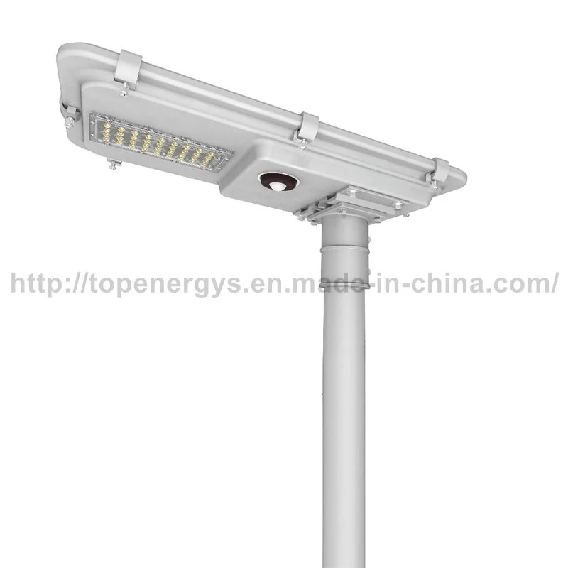 15W 160lm/W All in One Integrated IP66 Lithium Battery Solar LED Street Light