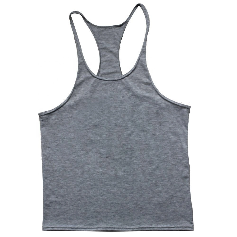 High quality/High cost performance Cotton with Elastic Fabric Soft and Comfortable Sport Plain Tank Top