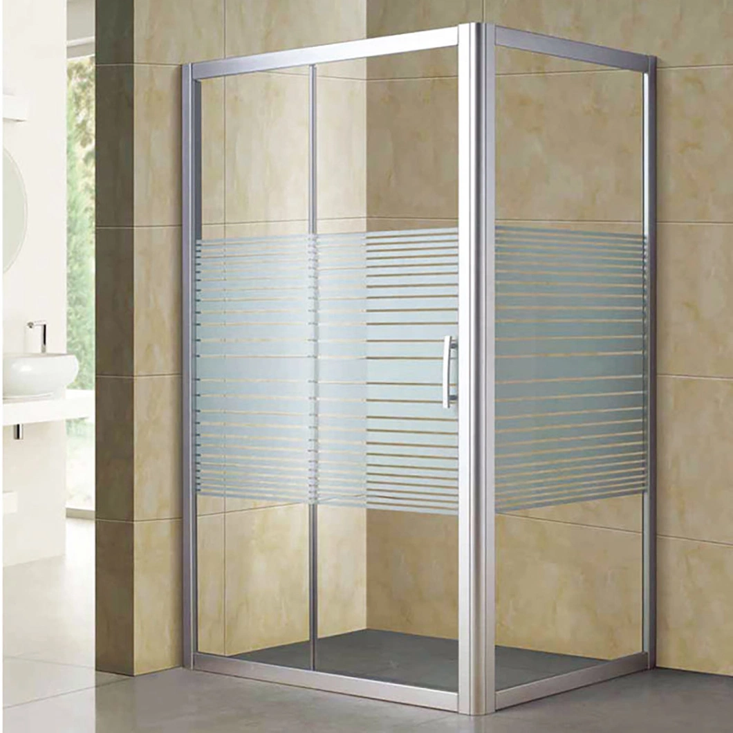 Qian Yan 30 pouces porte de douche en verre Chine salle de bains intérieure tempérée Cabine de douche en verre usine de nouveau design portable douche en verre Avec porte coulissante