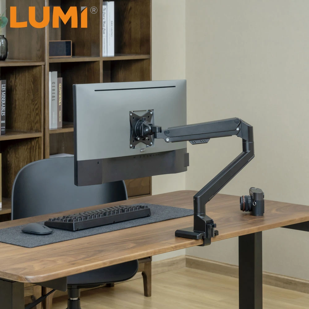 Wholesale/Supplier OEM ODM Customized Height Adjustable Desktop Computer Aluminum Monitor Bracket Arm