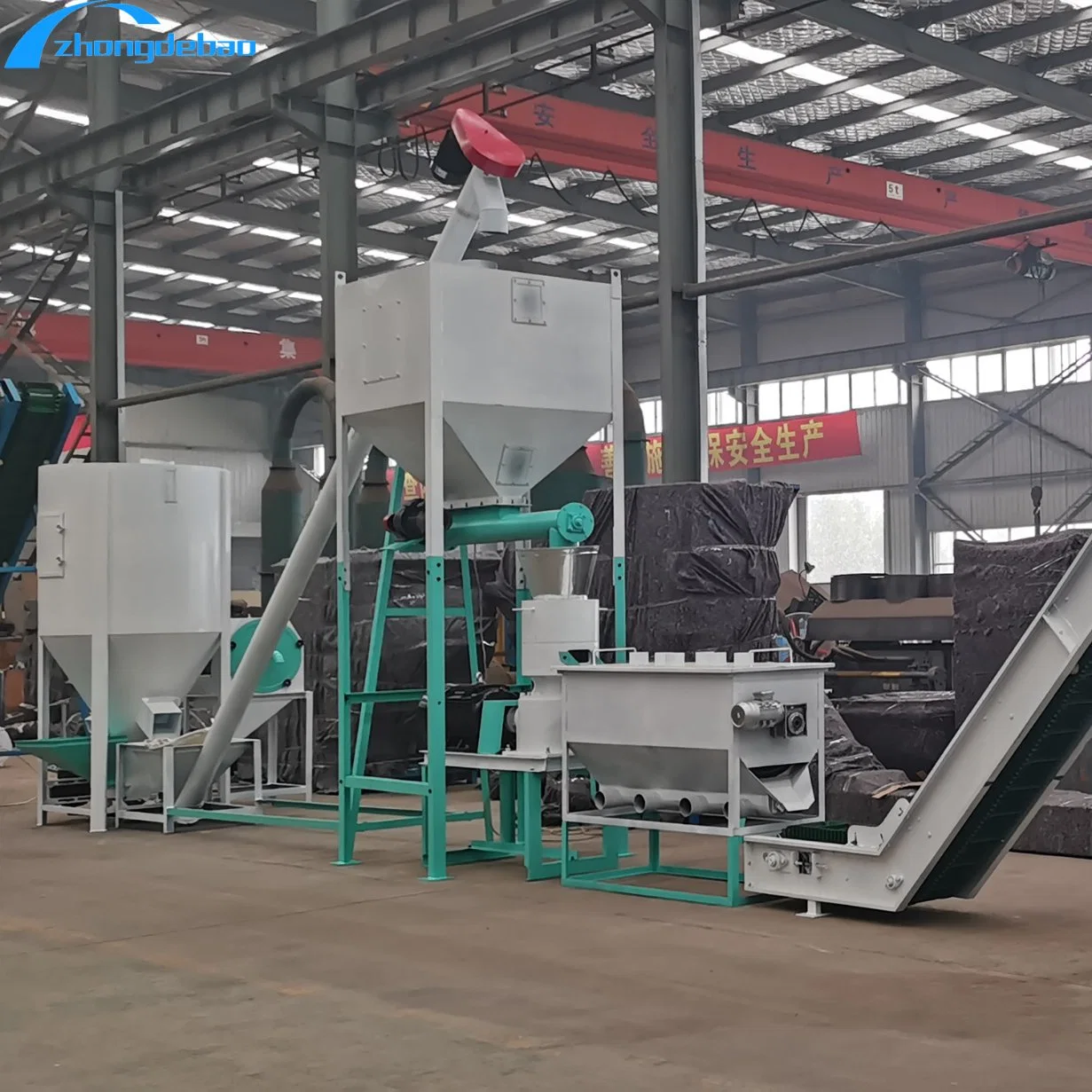 1pth CE Approved Shrimp Chicken Poultry Cattle Livestock Dairy Complete Animal Feed Pellet Making Production Line for Sale Animal Food Processing Line Machine