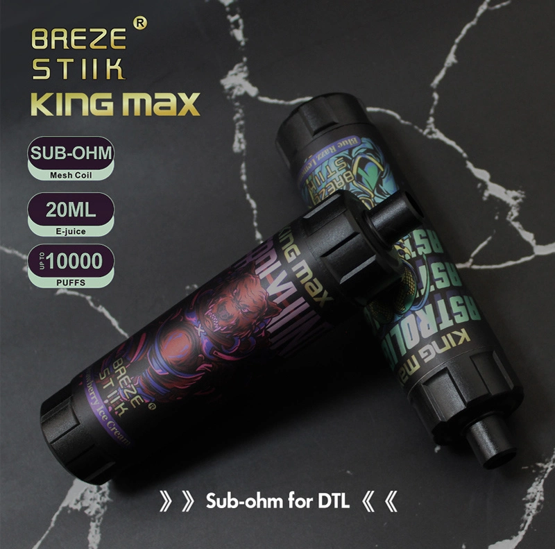 Breze Sinik Kingmax 10000 Zbood OEM ODM Turquie 5500/7500 3000 Mini-tasse Yocan stylos sans piste Vape jetable