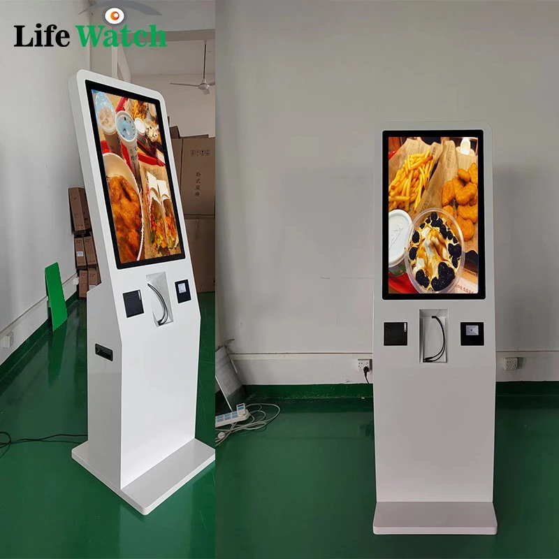 32-Inch LED Lighting Quick Response Touch Screen Self Ordering Kiosk