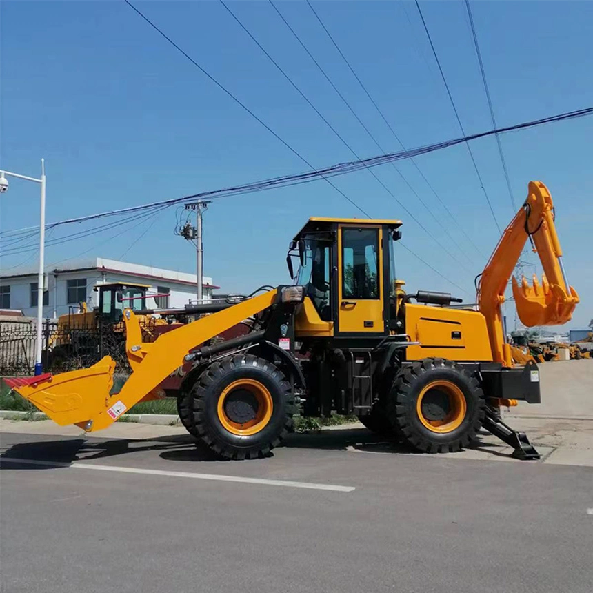 Maquinaria de movimiento de tierra 30-25 Backhole chino 4X4 2.5 ton Tractor marca superior de la pala cargadora retroexcavadora