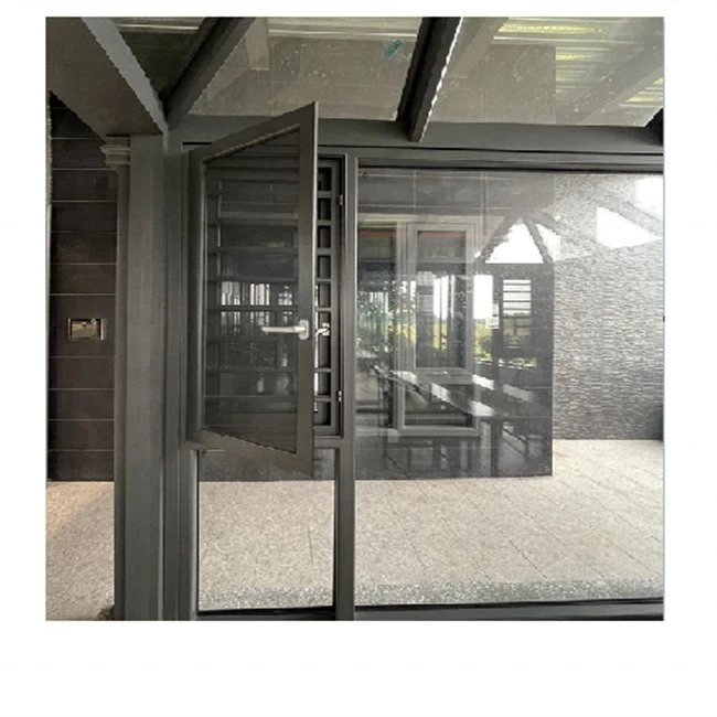 Hochwertige beliebte Glas Doppel F-Grün Tine Glas Metall Aluminium Fenster für Gebäude