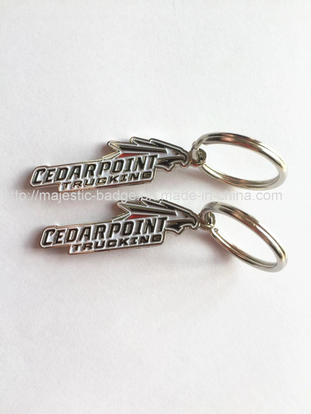 Custom Zinc Die Cast Silver Plating Metal Keychain/Keyring (Hz 1001 K039)