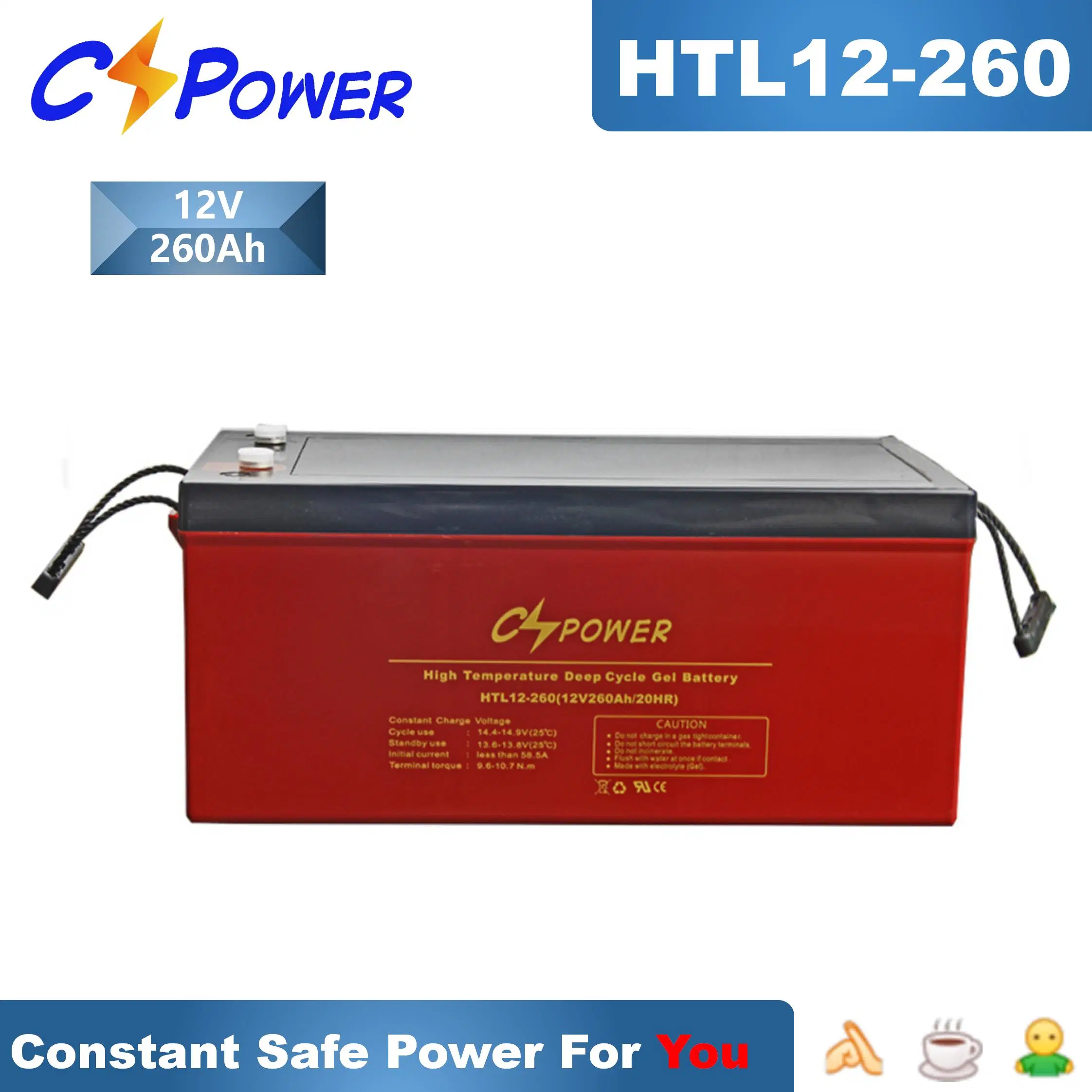 Long Life Gel Battery 12V200ah for Solar Panel/Charger Controller