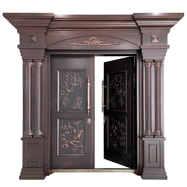 High-End Luxury Design Main Security Steel Door Exterior Safety Door From China Factory Door