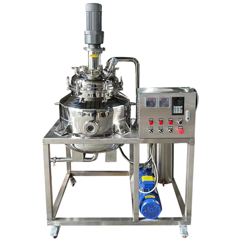 Double Layer Jacket Stainless Steel Chemical Liquid Platform Lug Mixing Tank