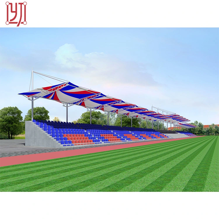 Steel Structure Sport Stand Sun Shade Membrane Structure Tent