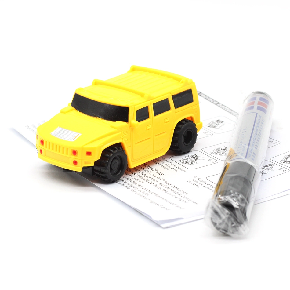 Magic Pen Carro indutivo siga qualquer traçada uma linha preta Via Mini Electrical brinquedos para crianças