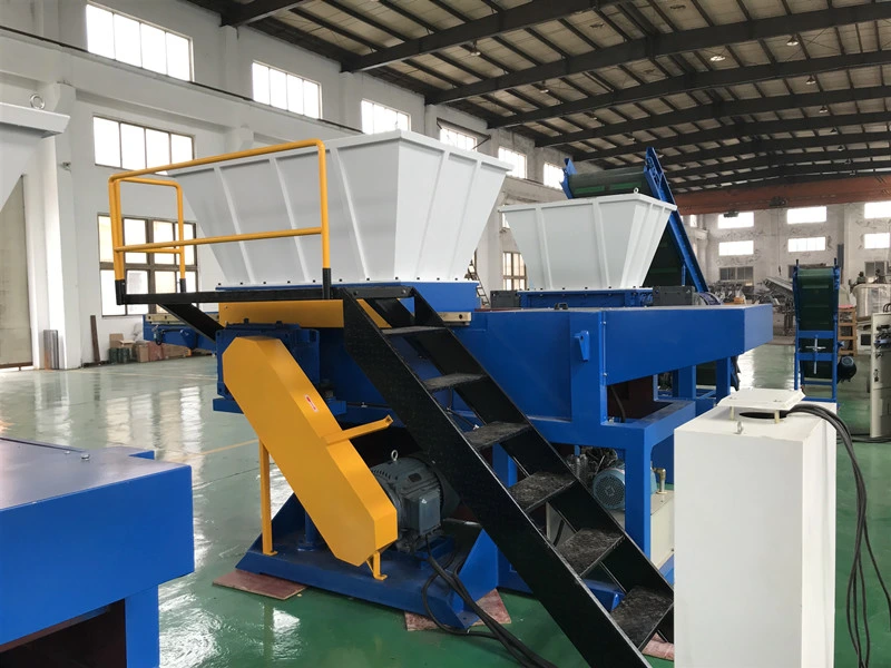 Big Size Output Waste Wood Pallet Plastic Lumps Textile Shredding Machine