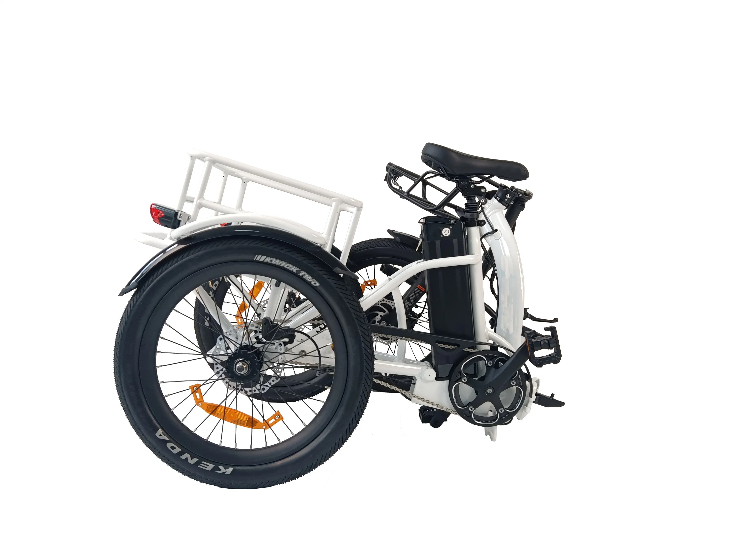 Queene/New 48V 250W 500W Fat Tire Cargo 3 Wheels E Bike 20inch Folding Electric Trike