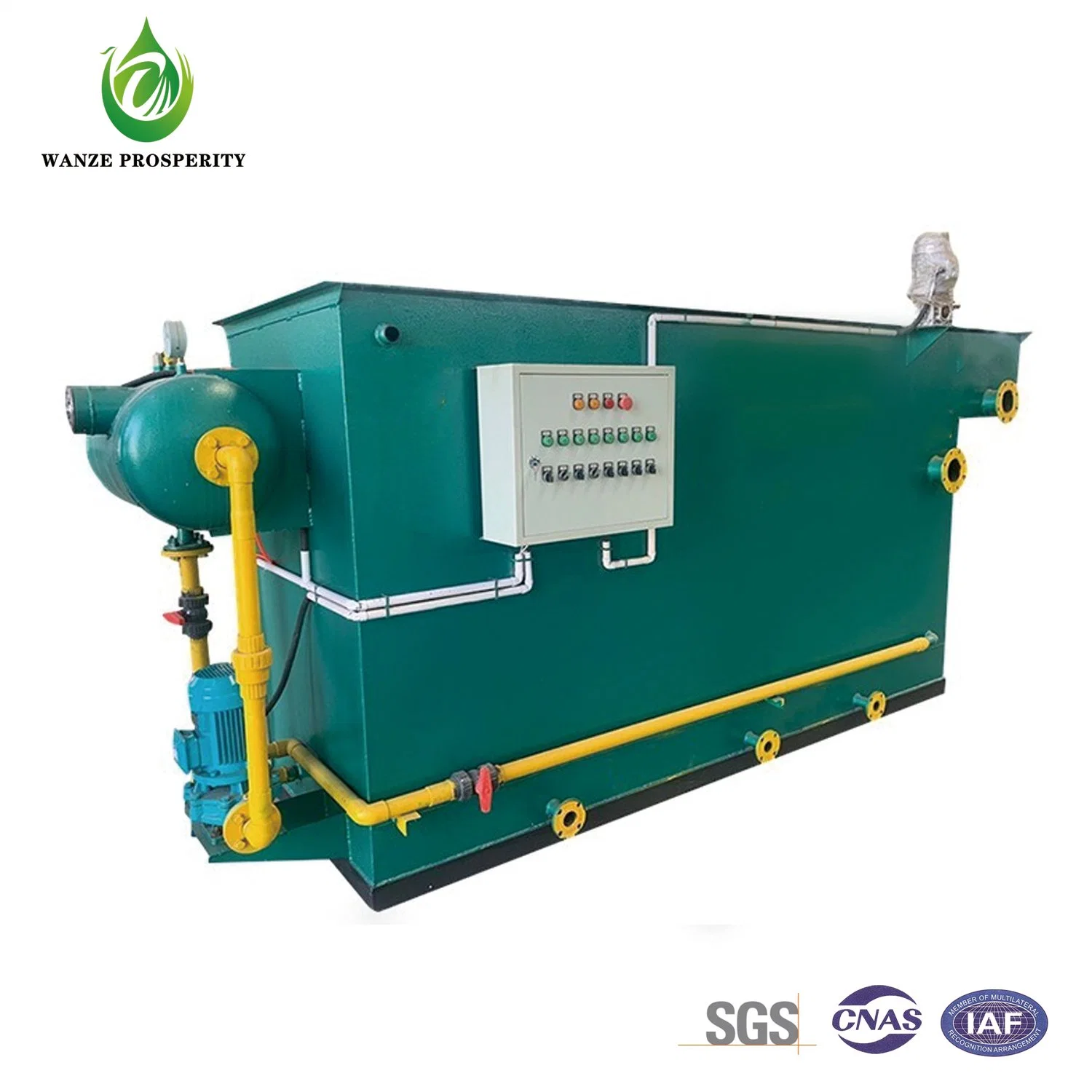 Máquina de flotación de aire disuelto para impresión y tintura de tintura de agua residual Máquina de tratamiento