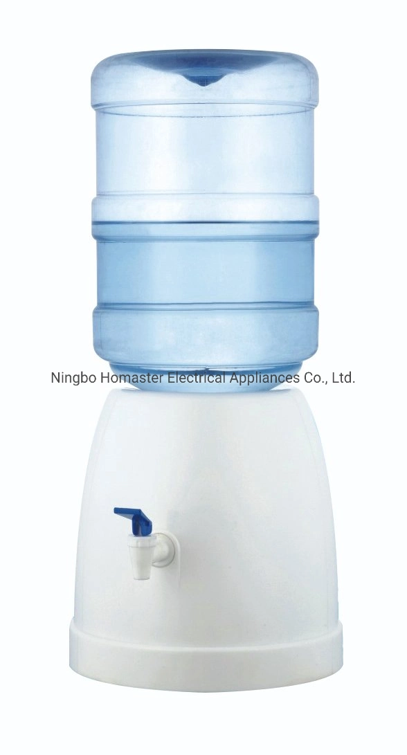 Plastic Portable Desktop or Counter-Top Mini Simple Assembled Pure Water Dispenser Facility Dispeenser for Bottled Water