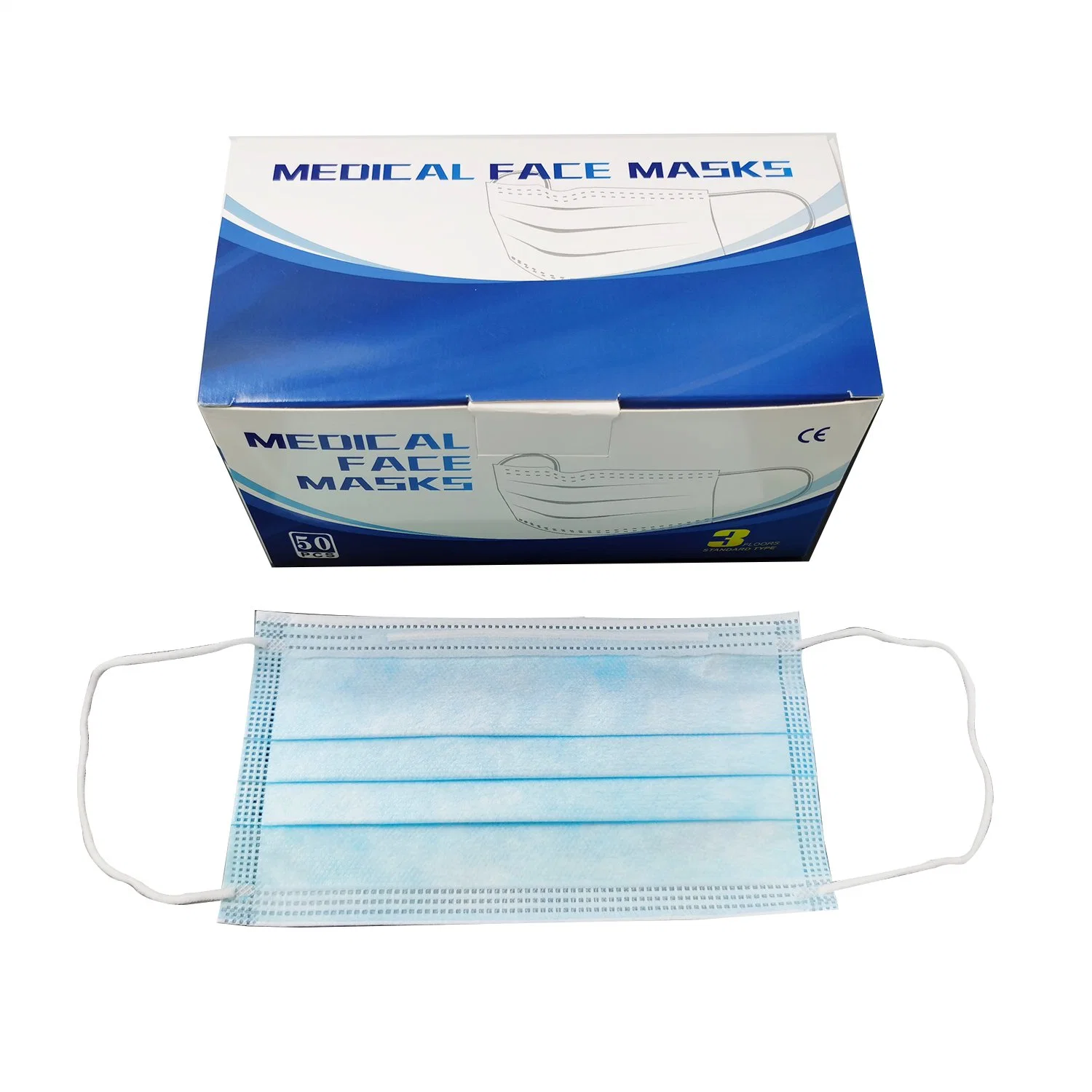 Gesichtsmaske Medical 3ply Einweg-Ohrbügel