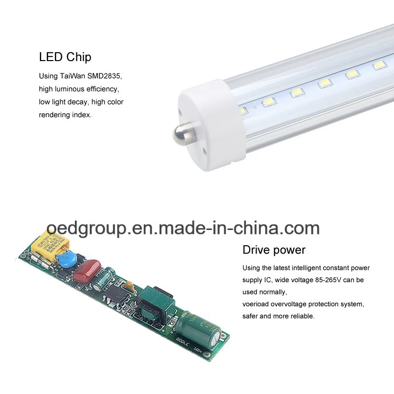 Fa8 Tube LED Single Pin 25W 2500lm 5FT 150cm LED Tube with Ce & RoHS Approved