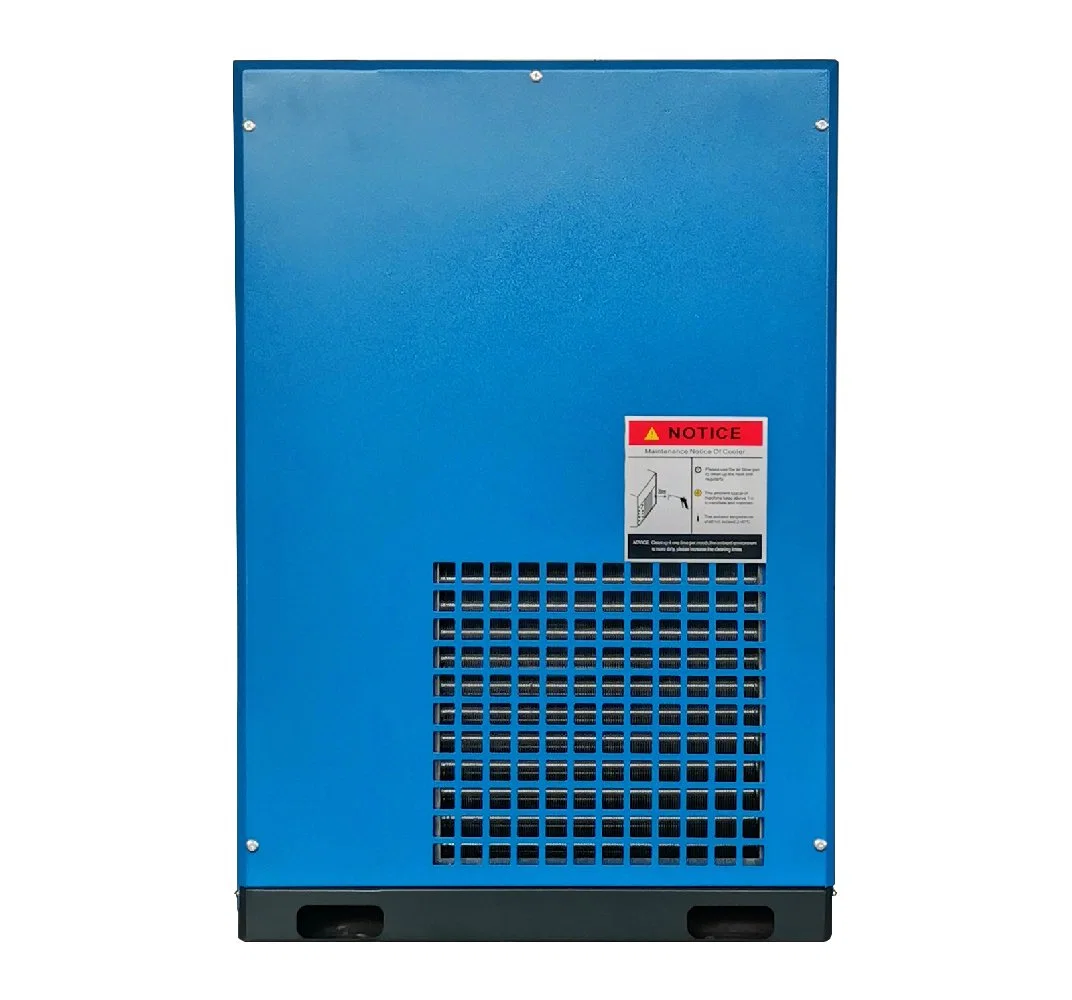 Secador de aire refrigerado por aire refrigerado por aire OEM 220V personalizado de fábrica 50Hz Secador industrial de refrigeración por congelación de aire comprimido para tornillo de aire Compresor