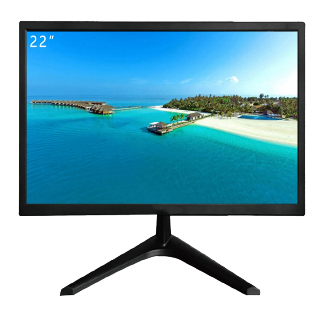 Monitor CCTV de visão nocturna profissional com visor LED semi-exterior de 22 polegadas Compatível com TV HDMI AV DVR VGA da câmara de segurança 4K Ecrã PC Computer Desktop (ambiente de trabalho do computador