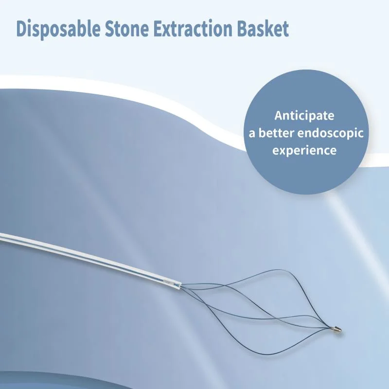 Single Use Endoscopic Stone Extraction Basket Diamond Shape 2.4 X 2000mm Gained Approved of CE ISO Cfda