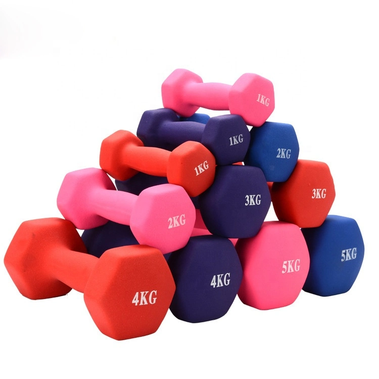 1-10kg Juego de pesas de neopreno Hex para el hogar Ejercicios de gimnasio