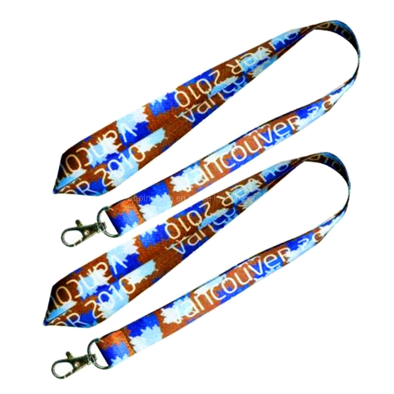 Personalized Custom Logo Tubular Neck Nylon ID Card Holder Key Wrist Printing Printed Polyester Woven Sublimation Mobile Cell Phone LED Lanyard No Minimum Order