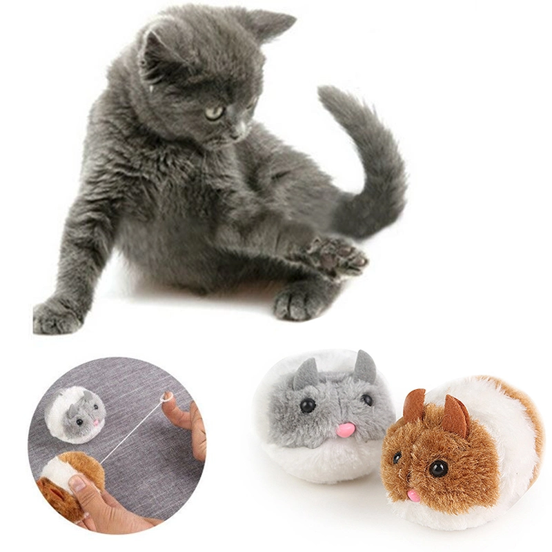 Interactive Cat Toy Automatic wind-up Mouse Plush Brinquedo Pet