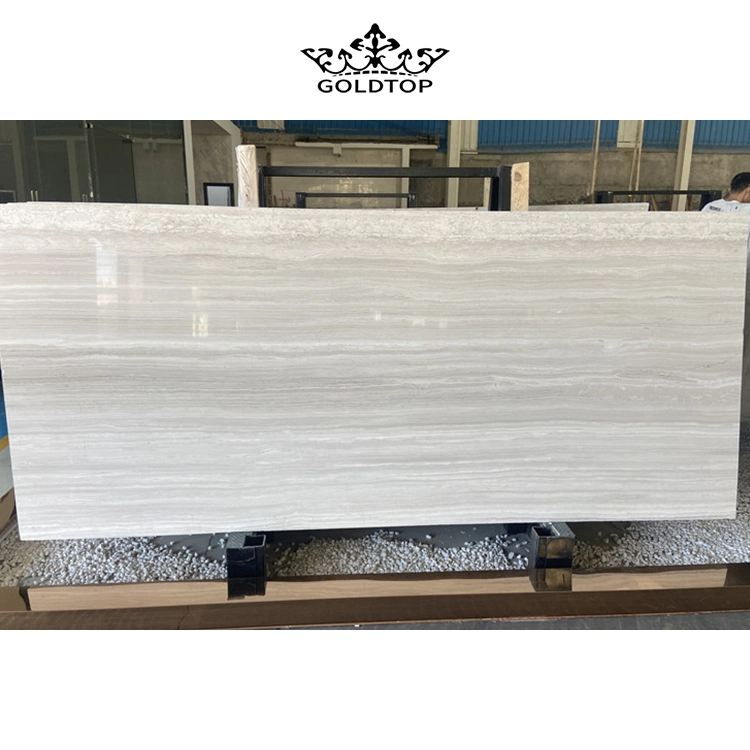 Natural Marmore Hot Sales Polished White Wood Marble Wall Tiles/Slab Baldosas/baldosas de suelo/Mesa/encimera