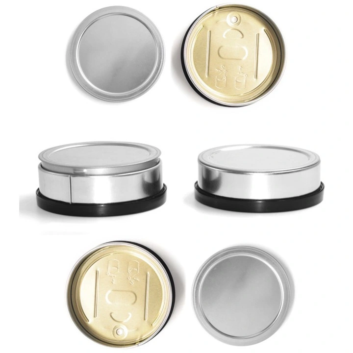 Wholesale/Supplier Metal Tin Box Round Tin Can with Pull Ring