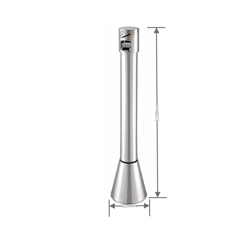 Public Standing Smoking Ashtray Bin Outdoor Stainless Steel Ashtray Bin